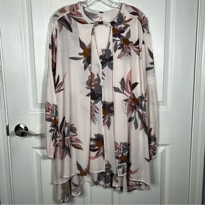 Free People Tree Swing Dress Pearl Combo Pink Floral Sz S As Is